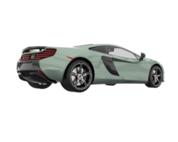 carro esporte isolado em fundo transparente. renderização 3D - ilustração png