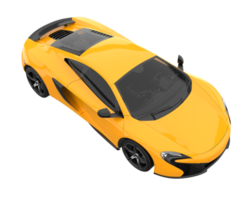 Sport car isolated on transparent background. 3d rendering - illustration png