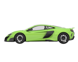 Sport car isolated on transparent background. 3d rendering - illustration png