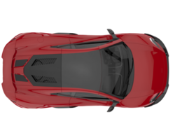 Sport car isolated on transparent background. 3d rendering - illustration png