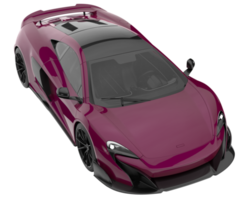 Sport car isolated on transparent background. 3d rendering - illustration png