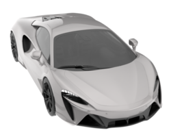 Sportwagen isoliert auf transparentem Hintergrund. 3D-Rendering - Abbildung png
