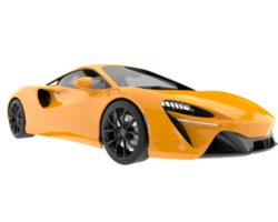 sport auto geïsoleerd Aan transparant achtergrond. 3d renderen - illustratie png