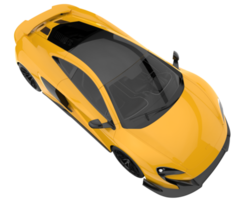 Sport car isolated on transparent background. 3d rendering - illustration png