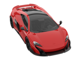 Sport car isolated on transparent background. 3d rendering - illustration png