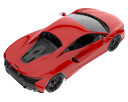 Sport car isolated on transparent background. 3d rendering - illustration png