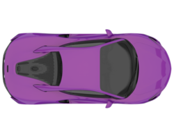 Sport car isolated on transparent background. 3d rendering - illustration png