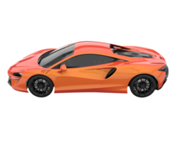 Sport car isolated on transparent background. 3d rendering - illustration png