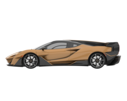 carro esporte isolado em fundo transparente. renderização 3D - ilustração png