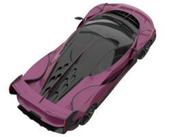 voiture de sport isolée sur fond transparent. rendu 3d - illustration png