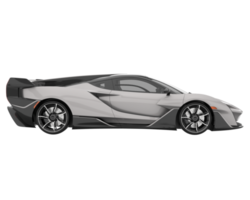 coche deportivo aislado sobre fondo transparente. Representación 3d - ilustración png