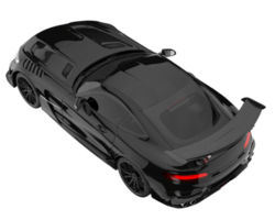 voiture de sport isolée sur fond transparent. rendu 3d - illustration png