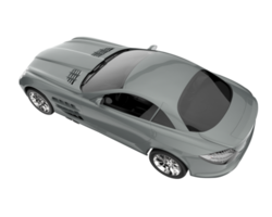 Sport car isolated on transparent background. 3d rendering - illustration png