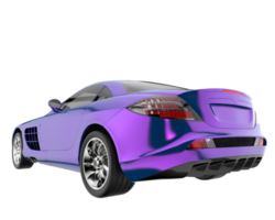 voiture de sport isolée sur fond transparent. rendu 3d - illustration png