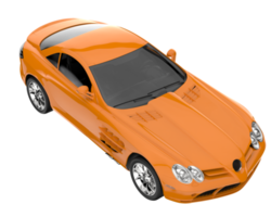 voiture de sport isolée sur fond transparent. rendu 3d - illustration png