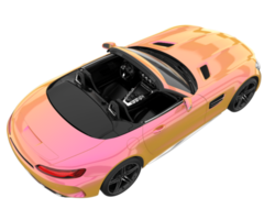 carro esporte isolado em fundo transparente. renderização 3D - ilustração png