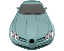 voiture de sport isolée sur fond transparent. rendu 3d - illustration png