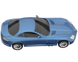 carro esporte isolado em fundo transparente. renderização 3D - ilustração png