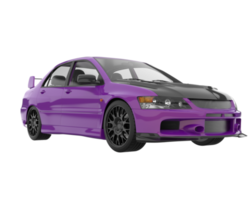 carro esporte isolado em fundo transparente. renderização 3D - ilustração png