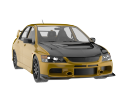 carro esporte isolado em fundo transparente. renderização 3D - ilustração png