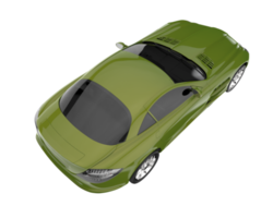 Sport car isolated on transparent background. 3d rendering - illustration png