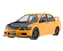 carro esporte isolado em fundo transparente. renderização 3D - ilustração png