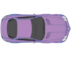 voiture de sport isolée sur fond transparent. rendu 3d - illustration png