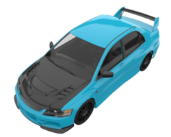 Sport car isolated on transparent background. 3d rendering - illustration png