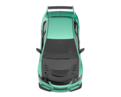 voiture de sport isolée sur fond transparent. rendu 3d - illustration png