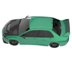 Sport car isolated on transparent background. 3d rendering - illustration png