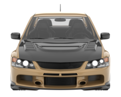 carro esporte isolado em fundo transparente. renderização 3D - ilustração png