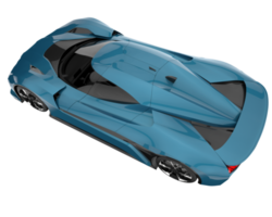 coche deportivo aislado sobre fondo transparente. Representación 3d - ilustración png