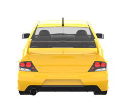 voiture de sport isolée sur fond transparent. rendu 3d - illustration png