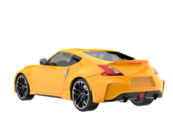 voiture de sport isolée sur fond transparent. rendu 3d - illustration png