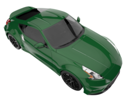 voiture de sport isolée sur fond transparent. rendu 3d - illustration png