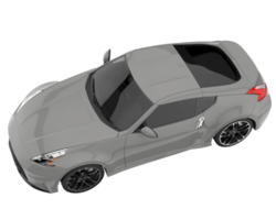 Sport car isolated on transparent background. 3d rendering - illustration png