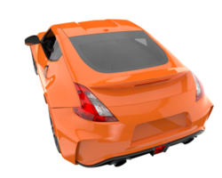 voiture de sport isolée sur fond transparent. rendu 3d - illustration png