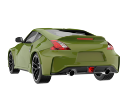 sport auto geïsoleerd Aan transparant achtergrond. 3d renderen - illustratie png