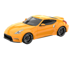 Sport car isolated on transparent background. 3d rendering - illustration png