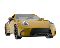 voiture de sport isolée sur fond transparent. rendu 3d - illustration png