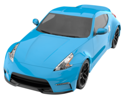 voiture de sport isolée sur fond transparent. rendu 3d - illustration png