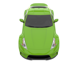 voiture de sport isolée sur fond transparent. rendu 3d - illustration png