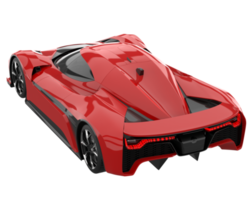 Sport car isolated on transparent background. 3d rendering - illustration png