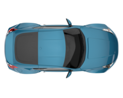 Sport car isolated on transparent background. 3d rendering - illustration png