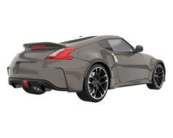 voiture de sport isolée sur fond transparent. rendu 3d - illustration png