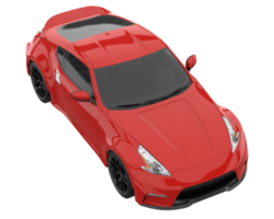 sport auto geïsoleerd Aan transparant achtergrond. 3d renderen - illustratie png