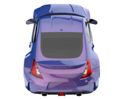 voiture de sport isolée sur fond transparent. rendu 3d - illustration png