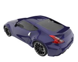 voiture de sport isolée sur fond transparent. rendu 3d - illustration png