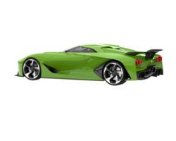 sport auto geïsoleerd Aan transparant achtergrond. 3d renderen - illustratie png