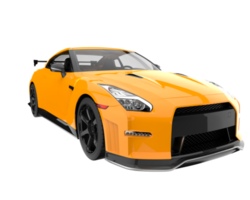 Sport car isolated on transparent background. 3d rendering - illustration png